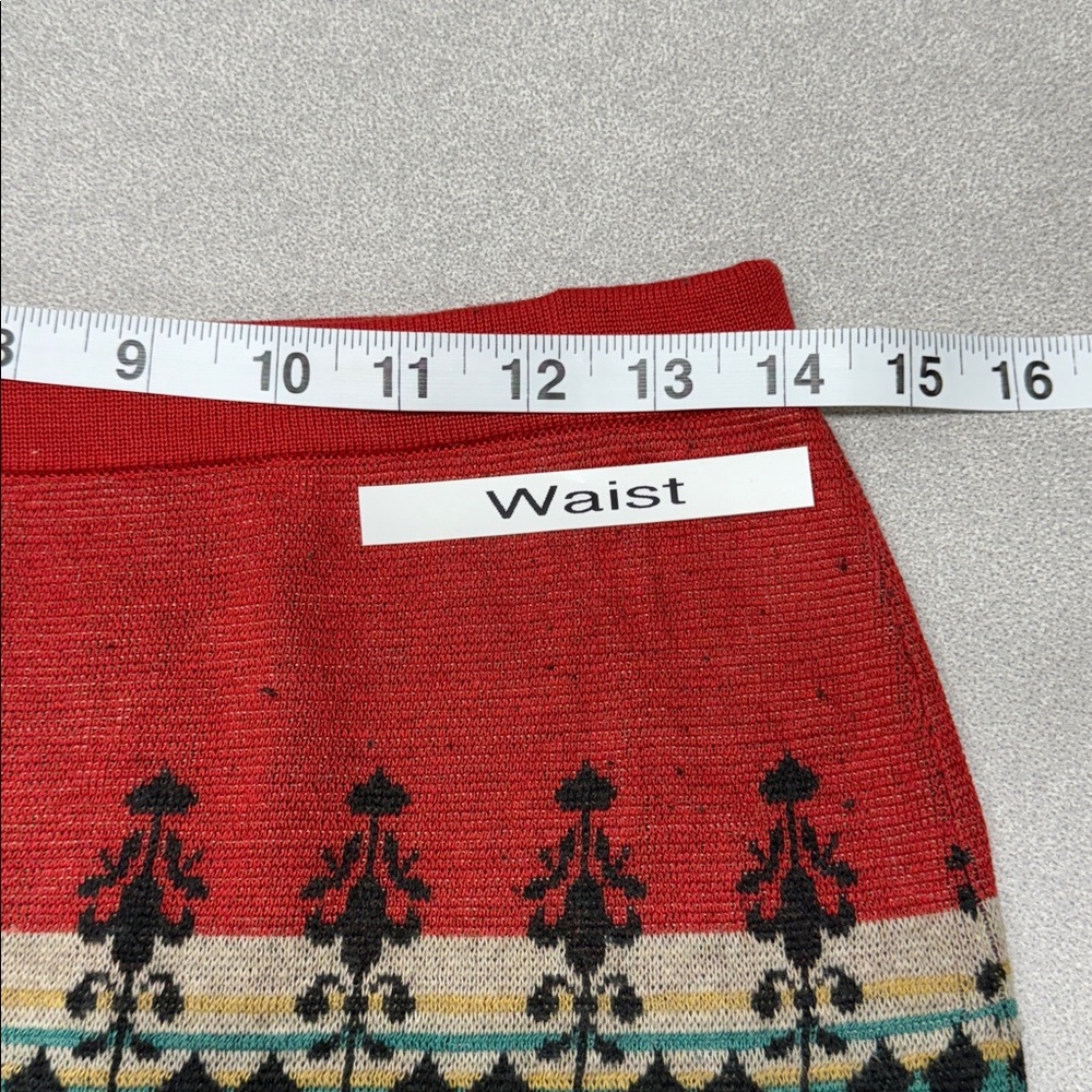 Peruvian Connection Geometric Patterned Knit Skirt - image 4